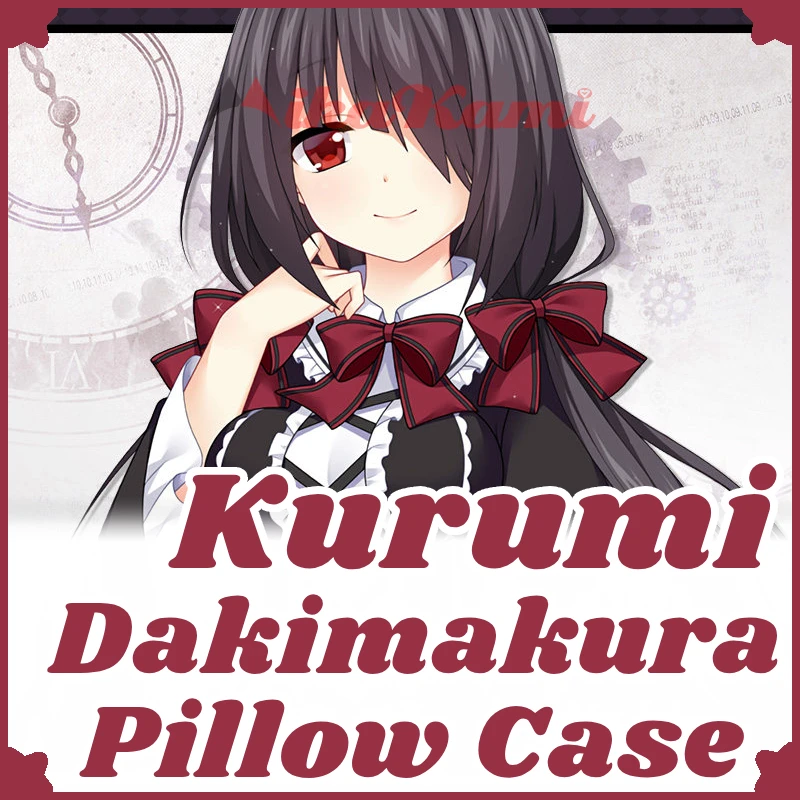 Kurumi Tokisaki Dakimakura Date A Live Pillowcase Full Body Hugging Pillow Case Cushion Cover Home Bedding Decor Otaku HMA