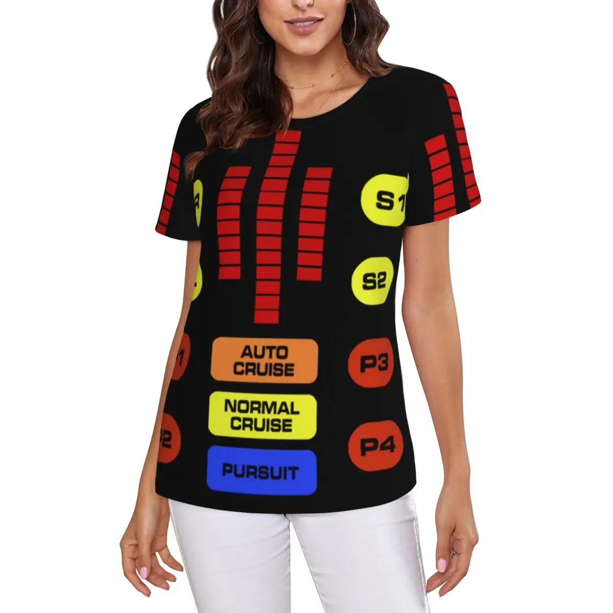 Kitt Voice Box Knight Rider T-Shirt Women Short Sleeve T Shirts Round Neck Clothes Cotton Summer Tees Streetwear - view 2