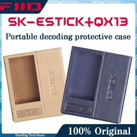 FiiO SK-ESTICK+QX13 Portable Protective Case Magnetic Earphone Amplifier Leather PU Anti Slip Stable Customzied FiiO QX13 Case