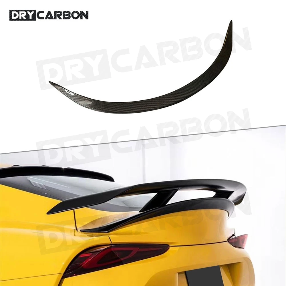 

Для Toyota Supra 2019-2020 задний спойлер из углеродного волокна, крыло FRP, Стайлинг автомобиля, задний багажник, спойлер с уткой, комплекты кузова