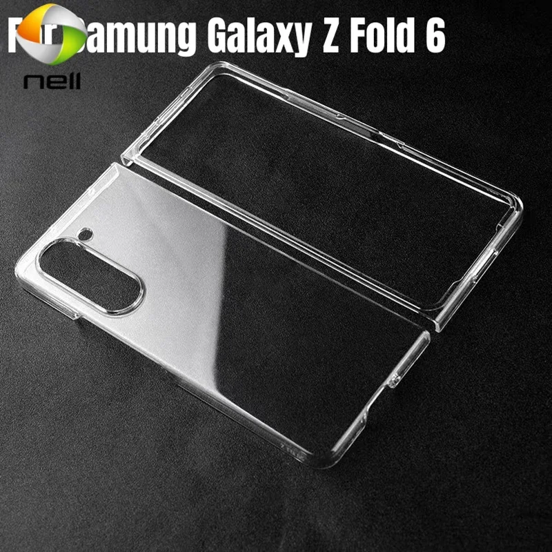 

Hard PC Case for Samsung Galaxy Z Fold 6 5 4 3 fold6 Transparent Ultra Thin Cases for galaxy zfold6 fold5 HD Clear Cover