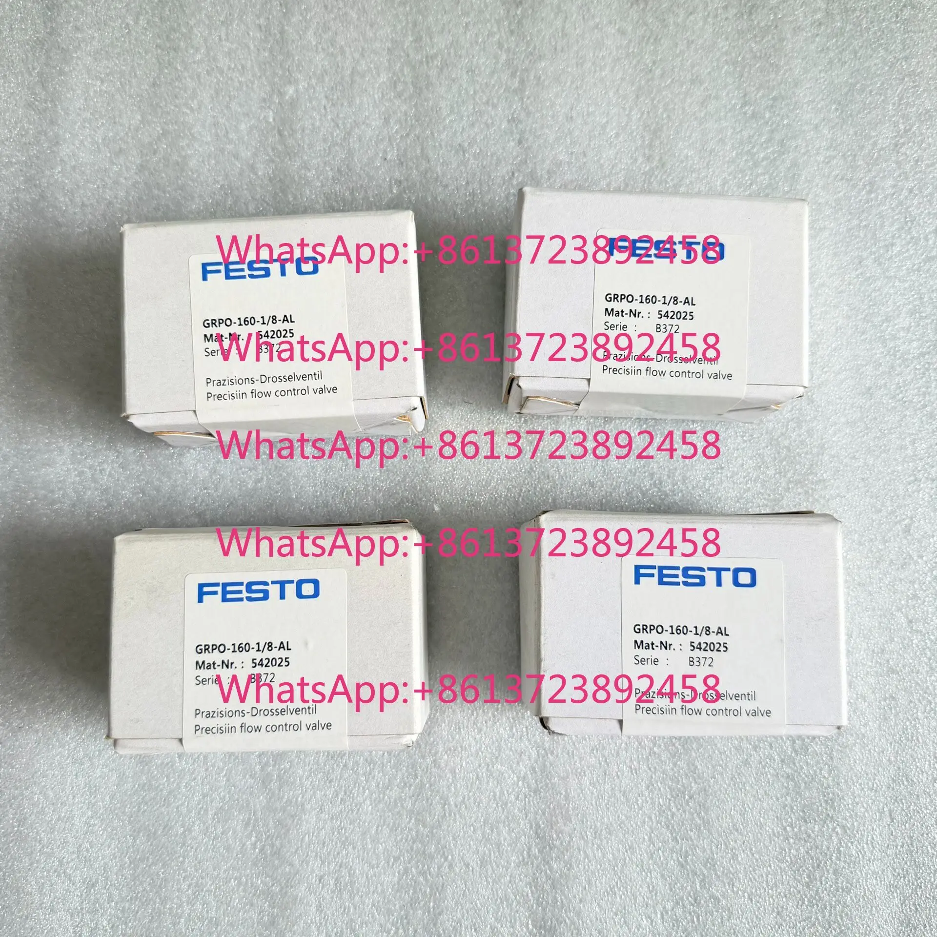 FESTO Precision Throttle Valve GRPO-160-1/8-AL 542025