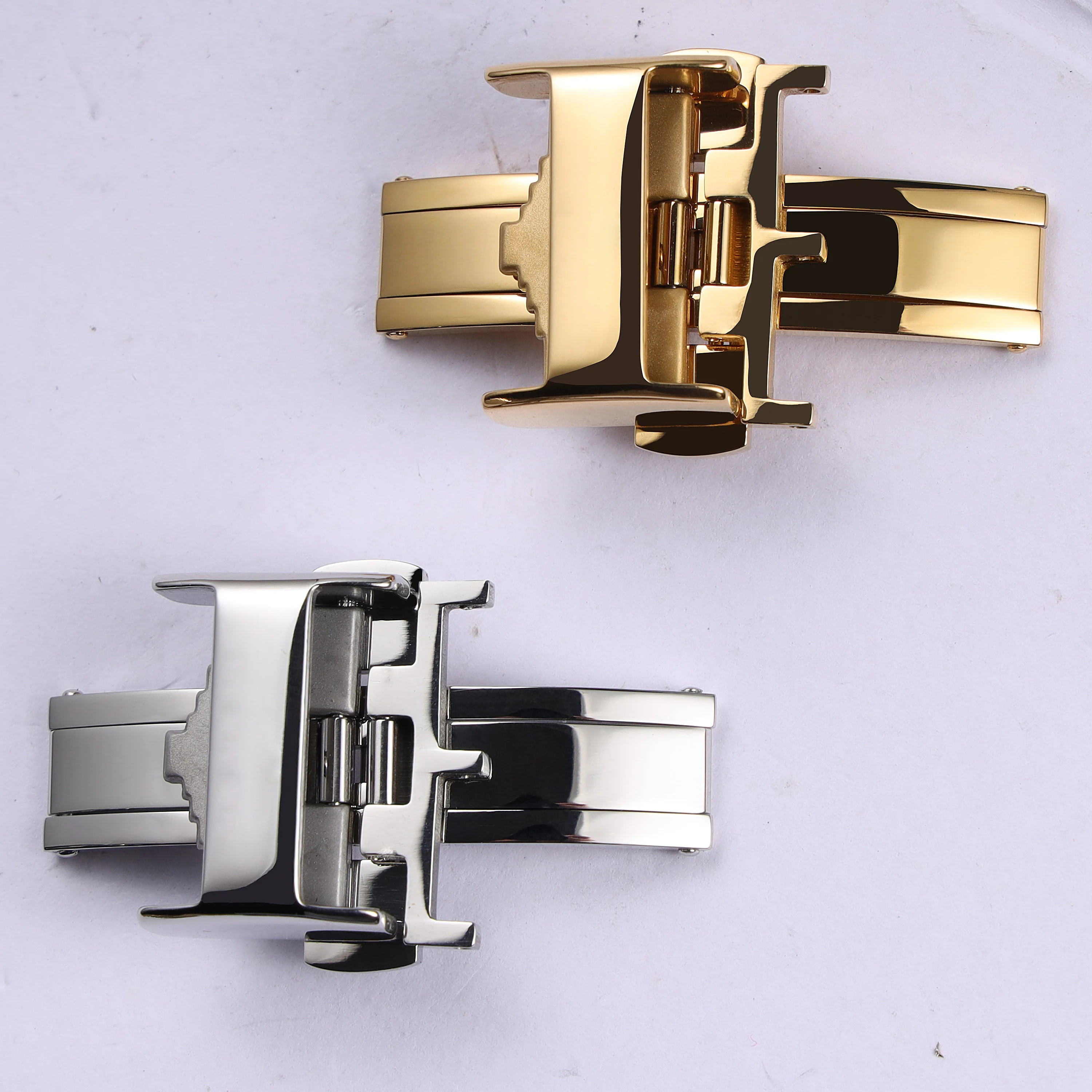 

12mm 14mm 16mm 18mm polished solid stainless steel watch buckle for Longines deployment clasp metal accessory