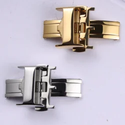 12mm 14mm 16mm 18mm polished solid stainless steel watch buckle for Longines deployment clasp metal accessory