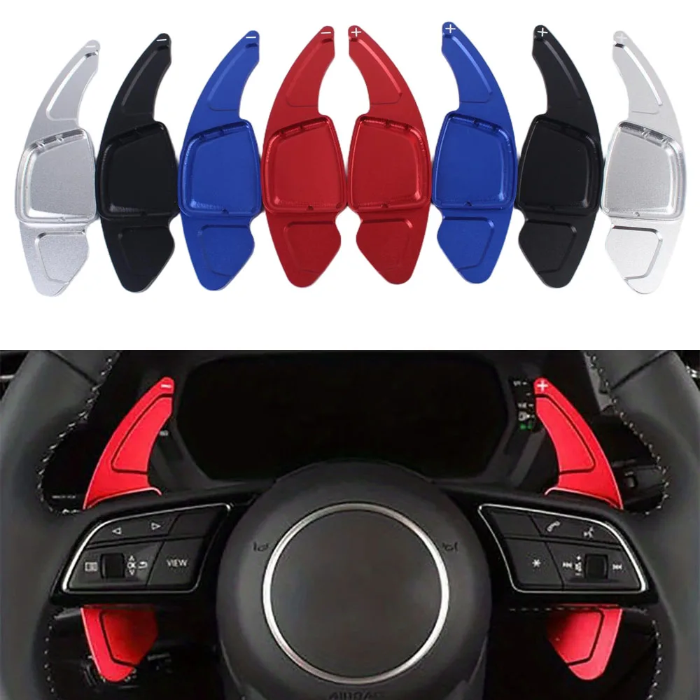 

For Audi A6/A7/A8/e-tron A4/A5/S4/S5 2020-2024, A3/S3 2022-2025, Q8 e-tron 2024 Steering Wheel Shift Paddle Extension Stickers