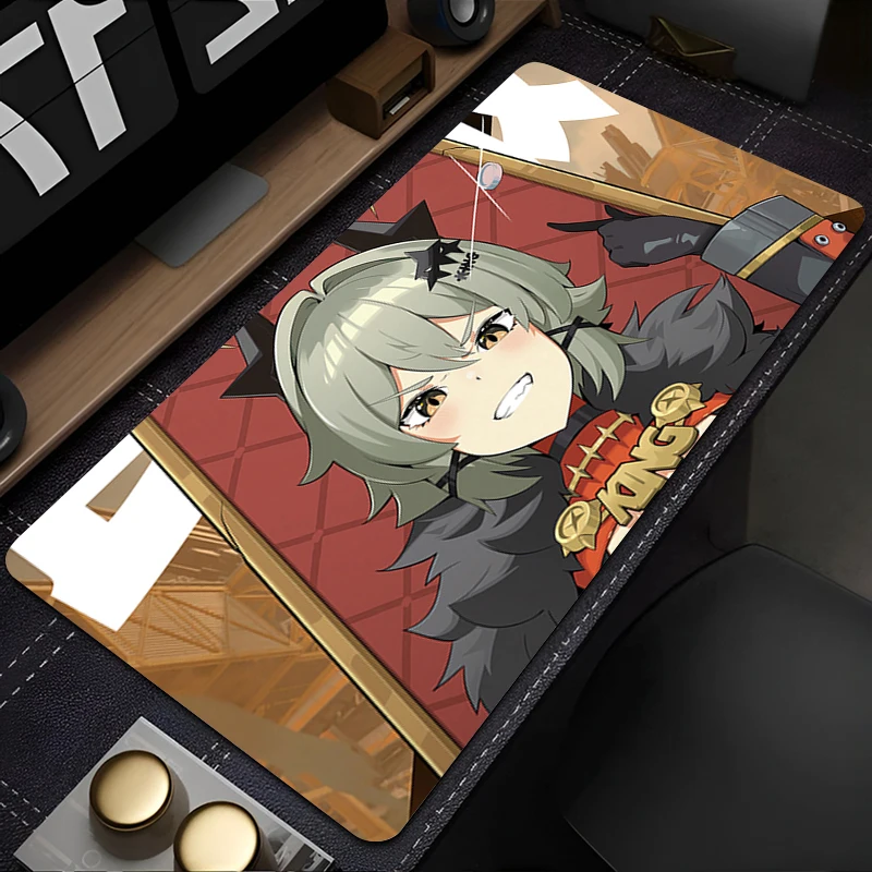 Alas Mouse Besar Zona Zenless Nol Caesar King Karpet Mouse Keyboard Karet Antiselip Alas Mouse Gamer Coaster PC Alas Mouse Anime