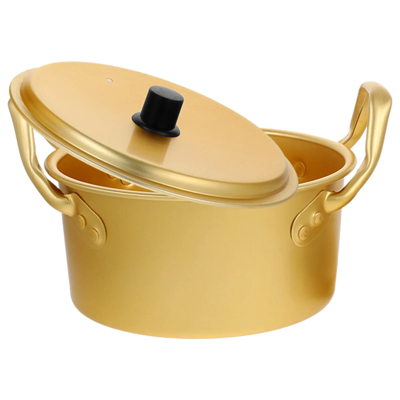 

16CM Thickened Soup Pot Heavy Bottom Dual Handle Aluminum Boiling Pots Deep Cooking Large Stockpot for Kitchen Bar