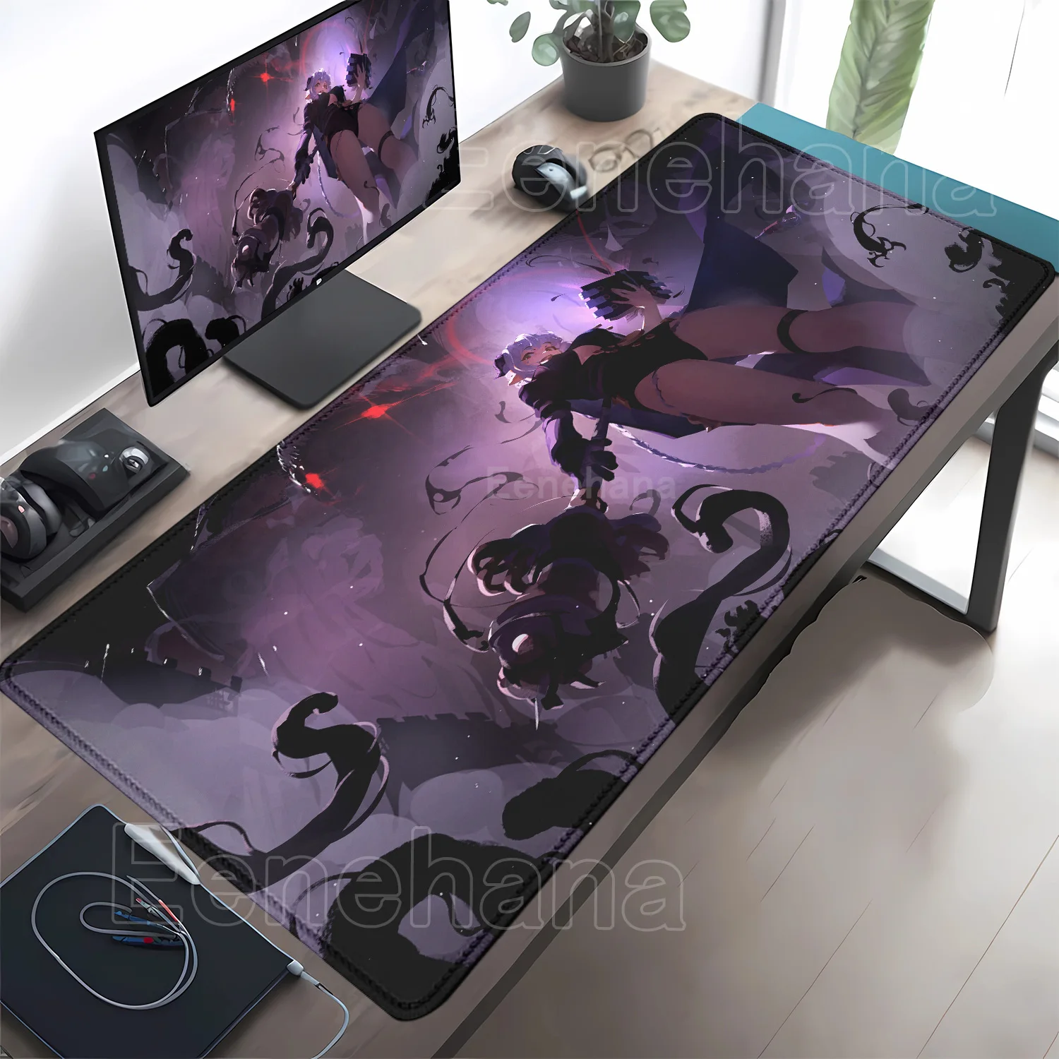 Zenless Zone Zero ZZZ Kawaii Lucia Game Mouse Pad Laptop Gaming Anime Girl Keyboard PC Mousepad Laptop Gamer Overlock Desk Mat #2