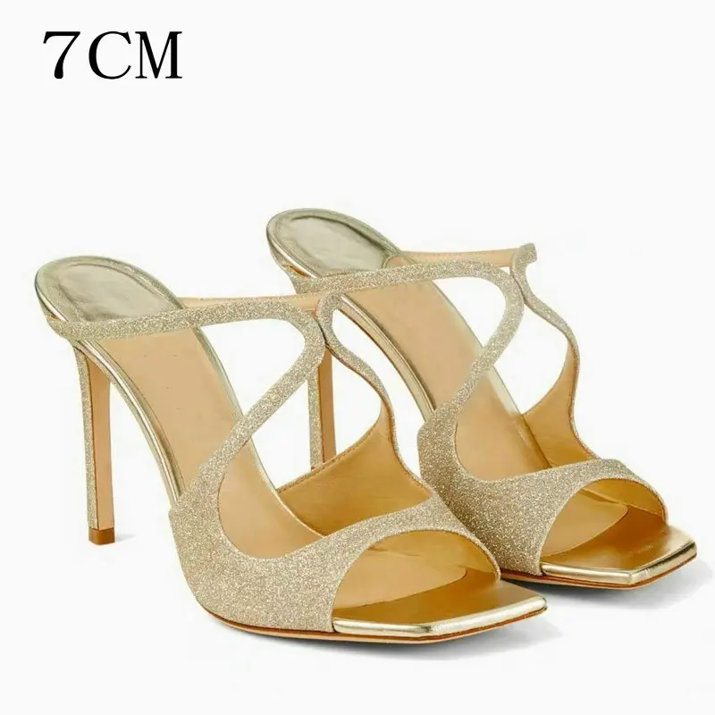 Sequin G 7CM Slipper
