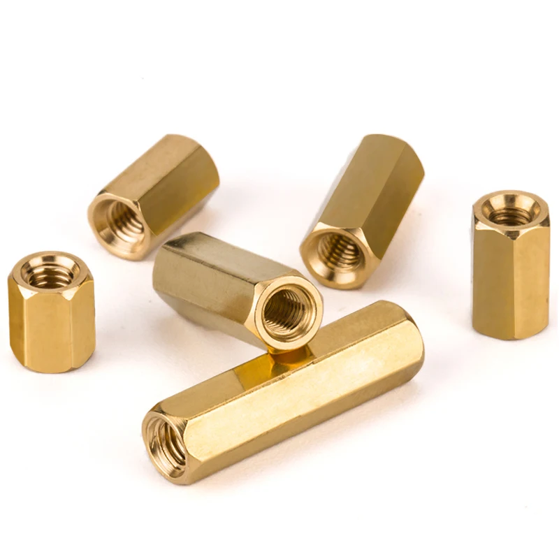 M2 M2.5 M3 M4 M5 Brass Hex Male Female Standoff Board Pillar Double Pass Hexagon Thread PCB Motherboard Spacer Nut Hollow Column