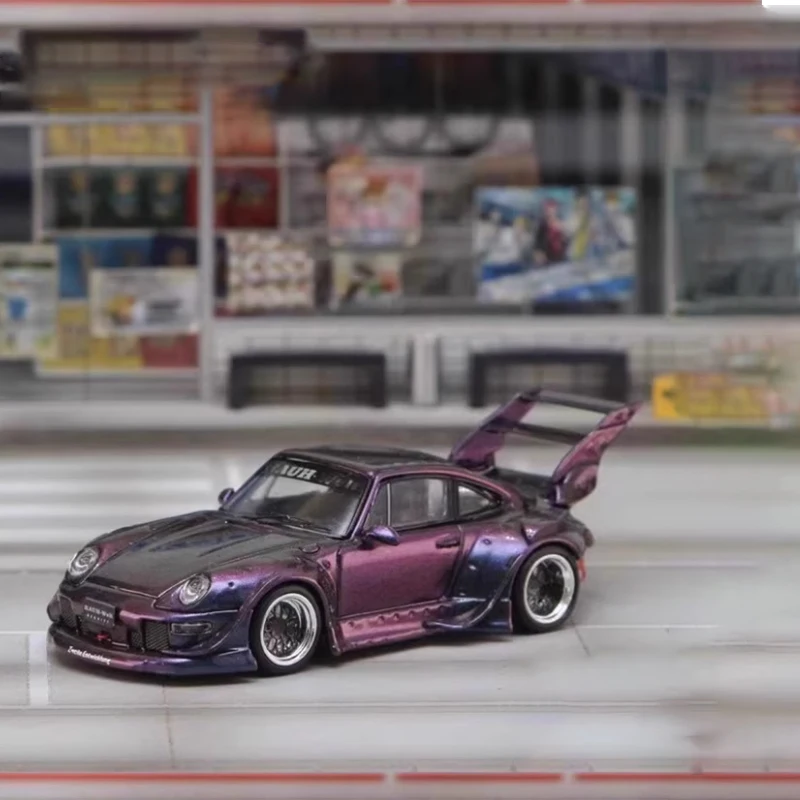 

Литой под давлением оригинальный масштаб 1:64 993RWB модель из сплава, имитация классического украшения, хобби, сувениры, подарочная коллекция, статический дисплей