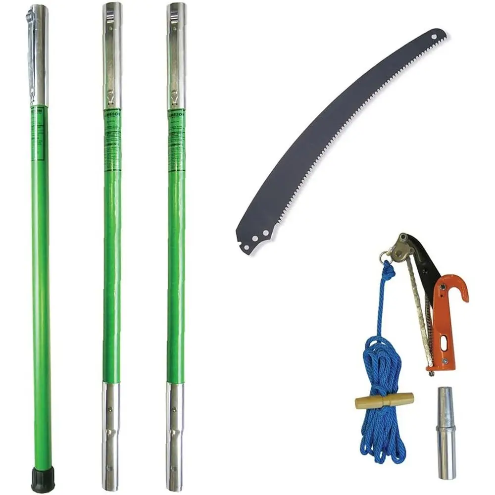 

1-inch Cutting Capacity Tree Pruner with 3 x 6-Foot Fiberglass Poles