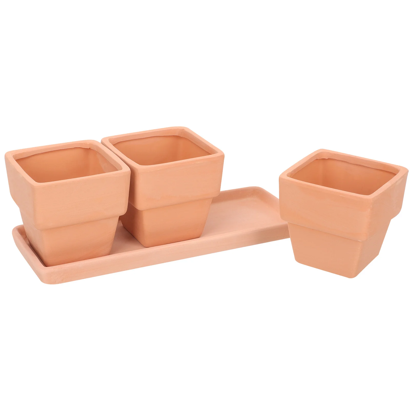 1 مجموعة زهور الطين الأحمر مع صحن الصرف للنباتات الداخلية المنزل مكتب حديقة شرفة ديكور وعاء النبات