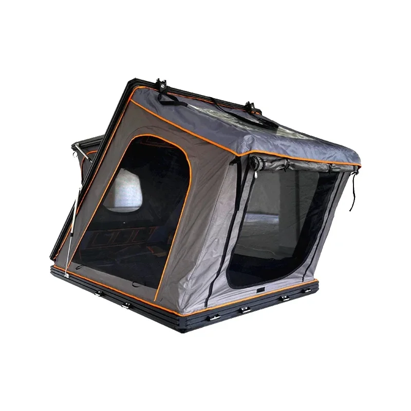 Outdoor Camping WaterproofHot Selling Hard‑Rooftop Tent Aluminum Frame Ox‑Fric Double‑Layer Four‑Season Waterproof SUV Pic