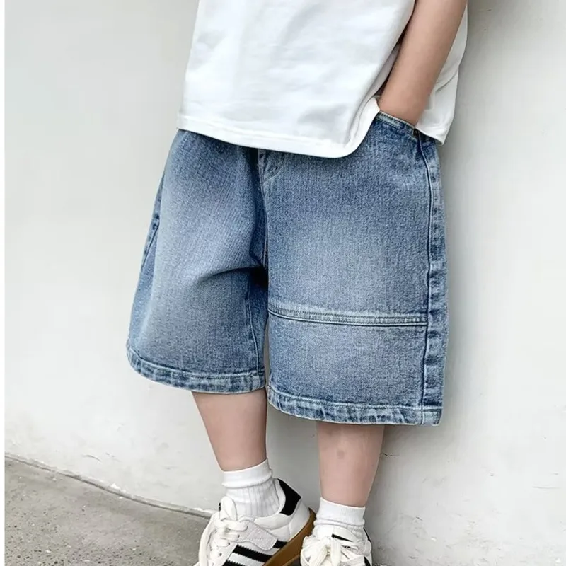 Children\'s Five Point Shorts Summer Summer Boys\' Fashion Gradient Jeans Korean Casual Pants For Children