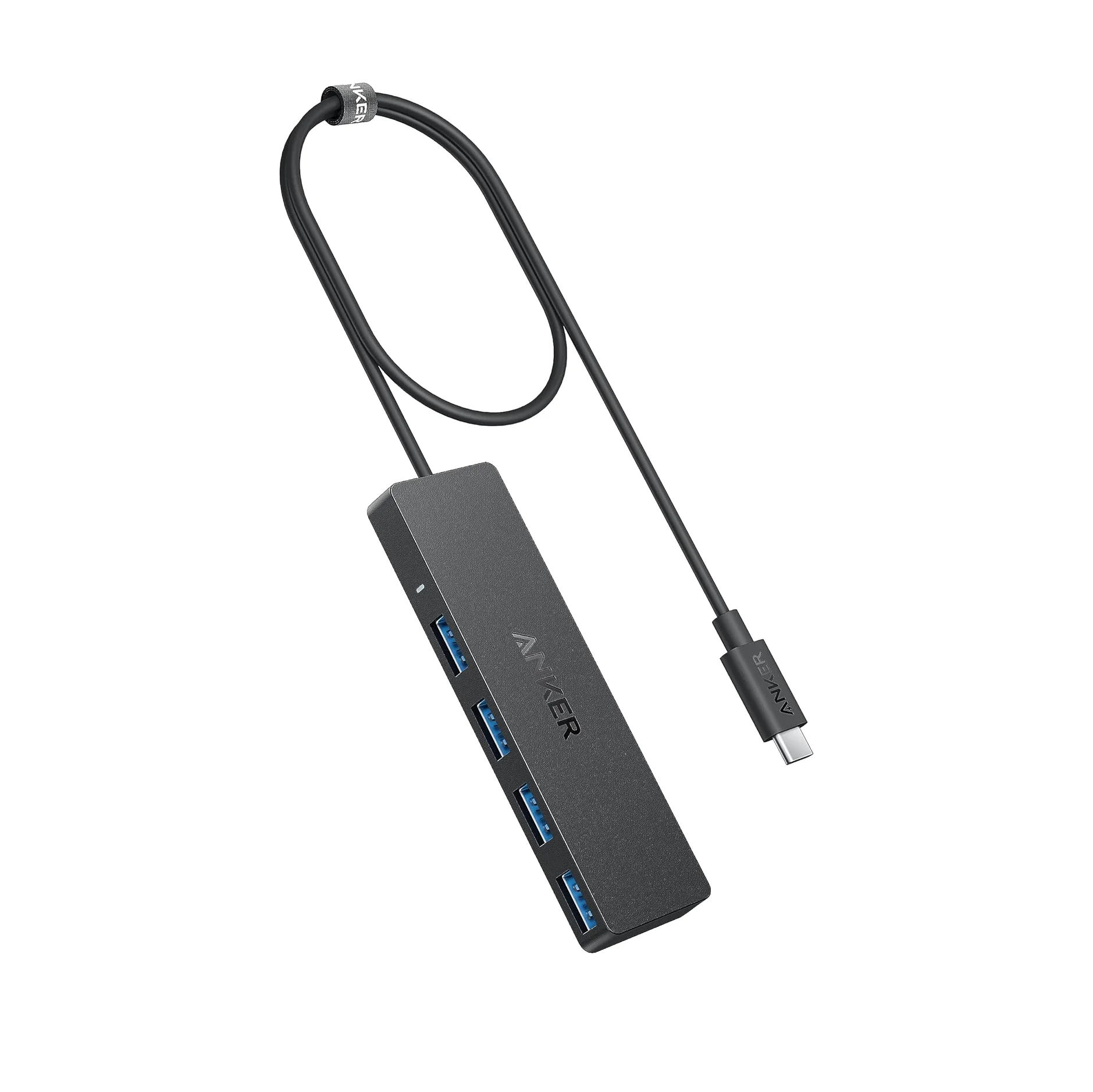 Anker USB C Hub 4 Ports, Multiple USB 3.0 Hub with 5Gbps Data Transfer, Extender for Type C Port Laptop, 0.6m USB-C Connector
