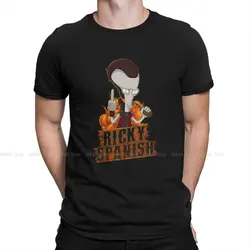 Cool Ricky Spanish T-Shirt for Men Round Neck 100% Cotton T Shirts B-American dad Short Sleeve Tee Shirt Gift Idea Clothing