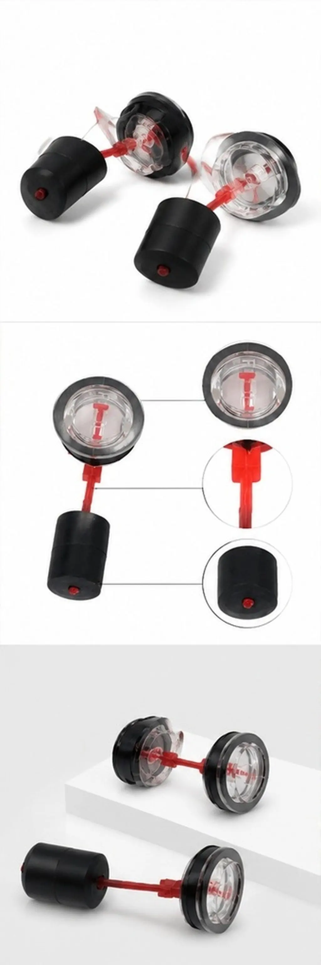 2Pcs Generator Fuel Tank Level Indicator Oil Gauge Replacement Meter Automotive Generator Accessory Gauge Replacement
