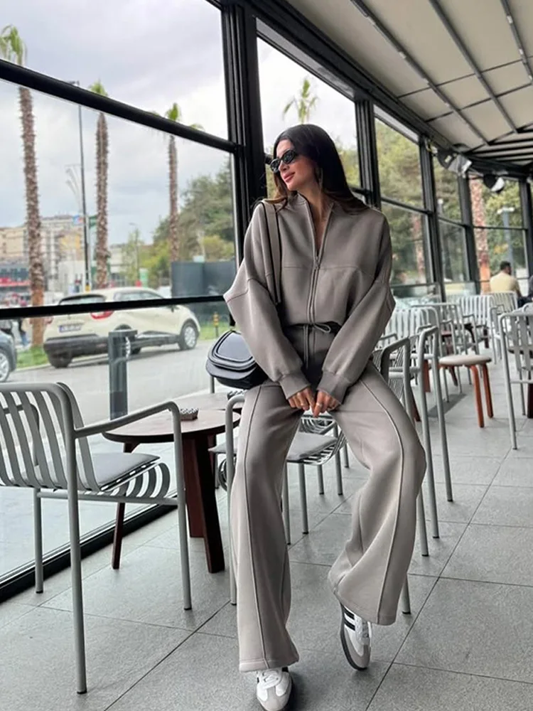 

DSMTRC модные повседневные женские спортивные костюмы, толстовка с капюшоном + брюки для бега с эластичной резинкой на талии, костюмы из двух предметов, 2021, спортивная одежда