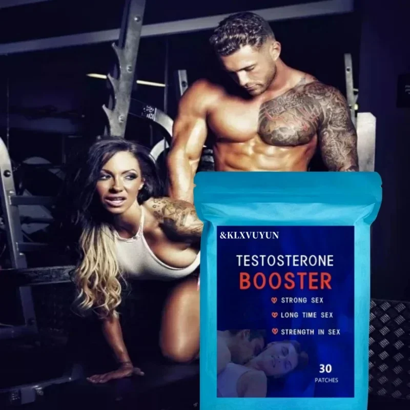Testosterone Booster for Men with Maca, Shilajit Transdermal Patches Energy Stamina Strength 30 Patches