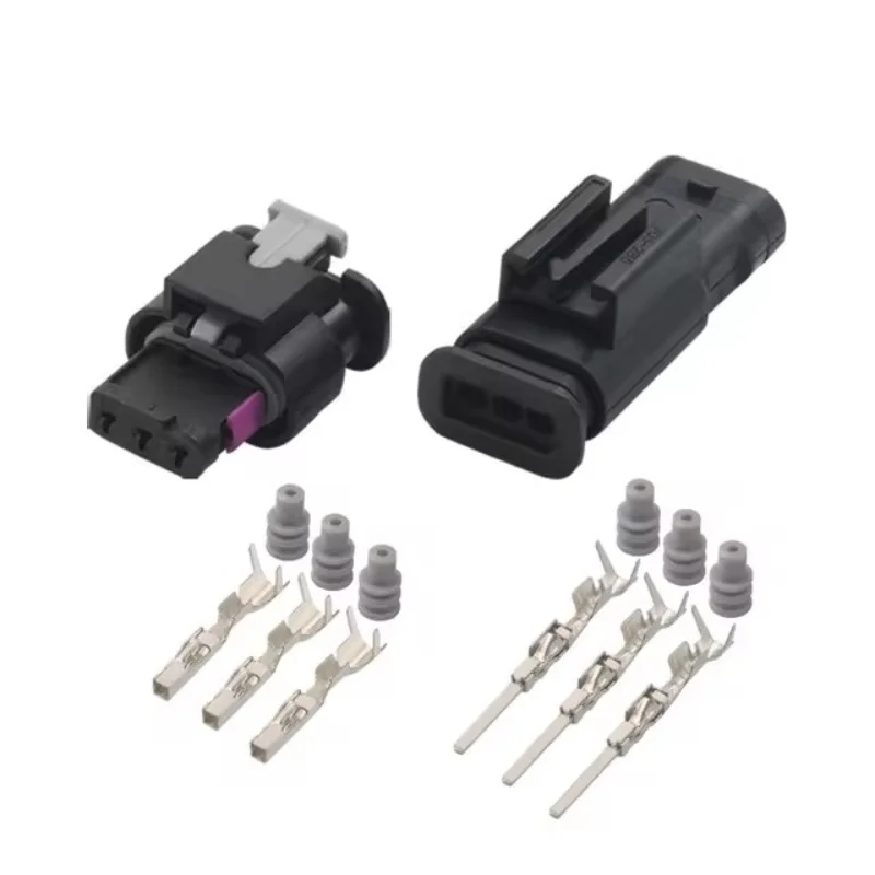 

1-20 Set 3 Pin AMP1488991-1 1-1718644-2 Electronic Automotive Waterproof Connector 1718653-1 For VW Audi 4F0973703A /4F0973703