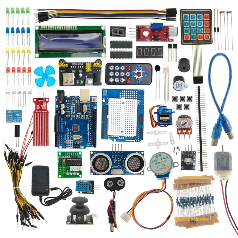 arduino-uno-r3-ボードプログラミングプロジェクト-diy-電子工作ラボ-スマート初心者キット-atmega328p対応-最も完全なキット