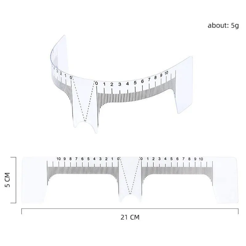 Plastic Eye Brow Tattoo Stencils Position Ruler Microblading Reusable Measure Eyebrow Guide Ruler Makeup Permanent Tools