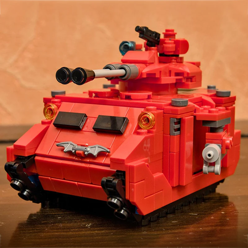 Moc Building Blocks Military Model Micro Land War Tank Technical Bricks DIY Assembly Construction Toys For Child Holiday Gifts