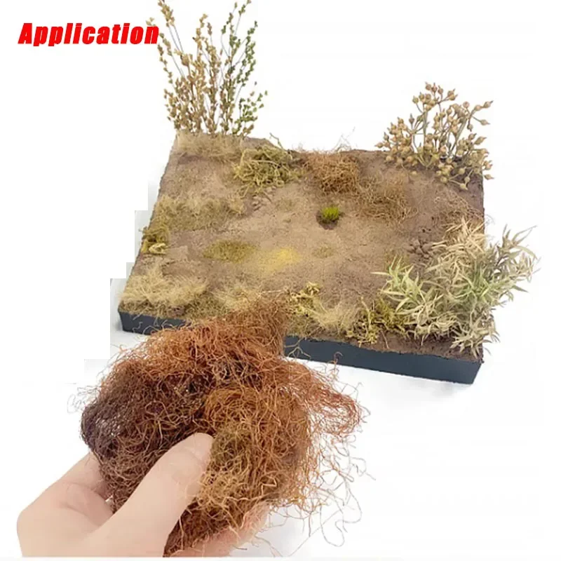 DIY Modeling Simulation Grass for HO N Military Scenery/Wargming/Wilderness Ruins Weed Hay Rrass Roots Landscape 50G