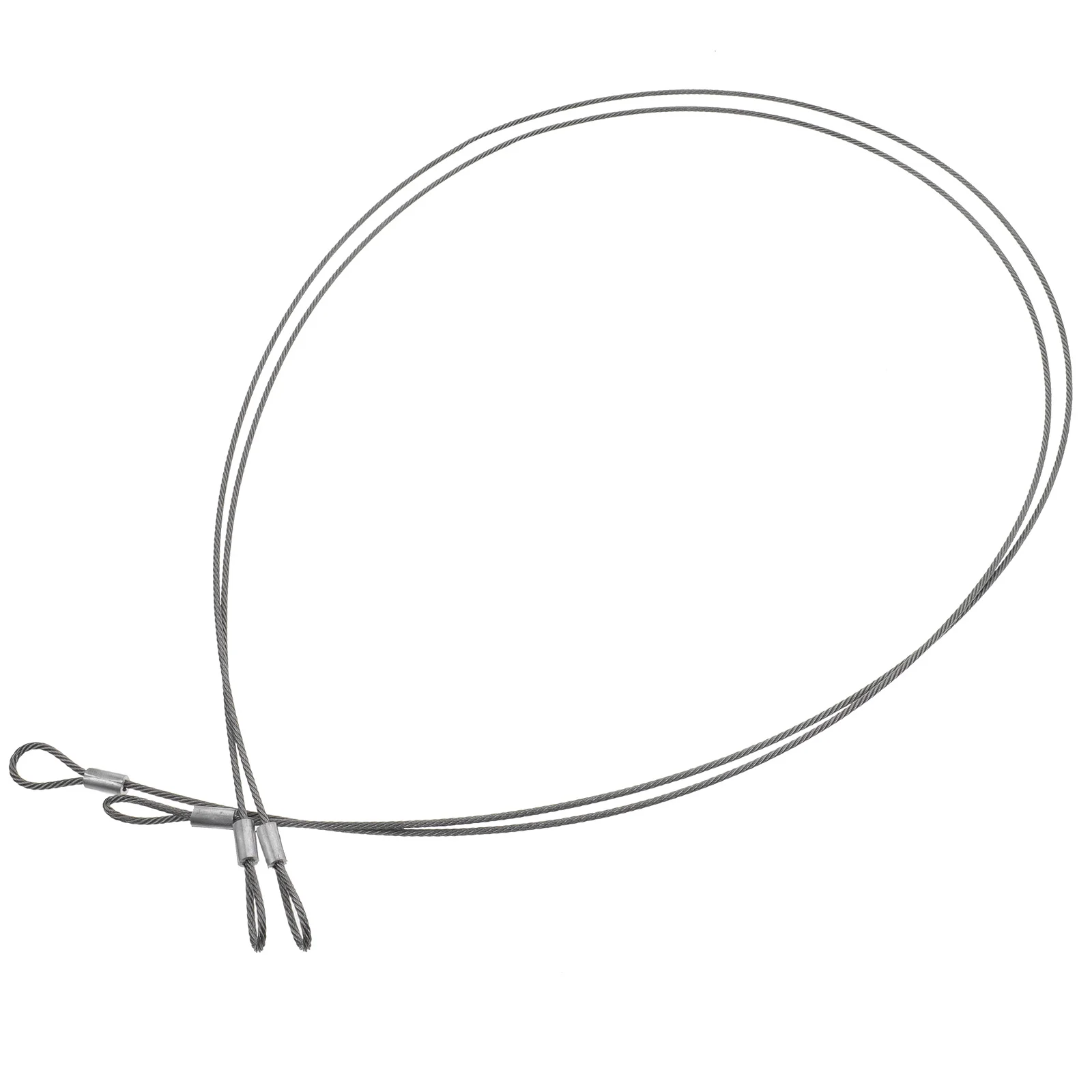 2 pcs Steel Coated Braided Security Cables Heavy Duty Safety Rope For Luggage Lock Rust Resistant Flexible Cable For Hanging