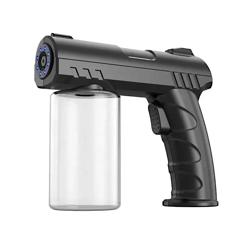Barber Sprayer Flasche 280ML Dampf Spray Sprayer Flasche Handheld USB Nano Blau Licht Elektrische Haushalt Spray Desinfektion Pistole