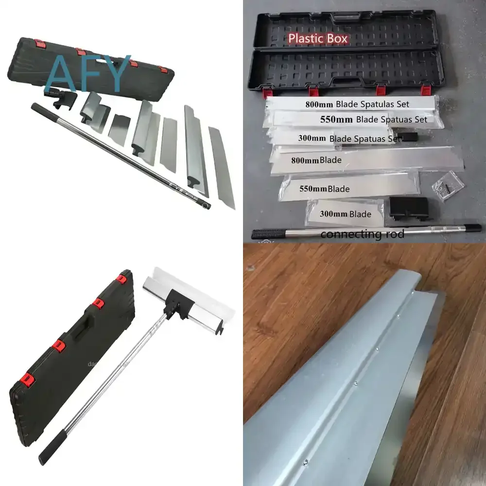 Drywall Skimming Blade Set for Stainless Steel Finishing Smoothing Tool Spatula Blade Wall Plastering Tools for DIY Home