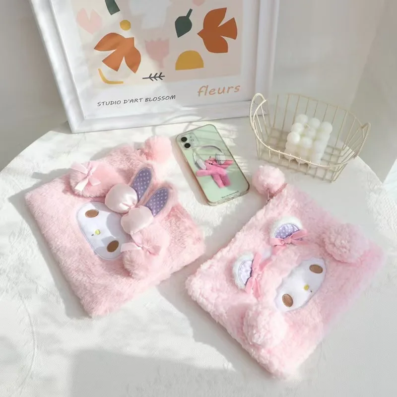 

Sanrio My Melody Plush Bag Pink Cute Fashionable Makeup Bag Cartoon Anime Large Capacity Student Portable Storage Bag Girl Gifts