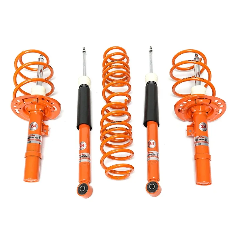 EDDYSTAR Adjustable Suspension Kit 24 Levels Damping Complete Set Shock Absorbers for Honda Civic FC1