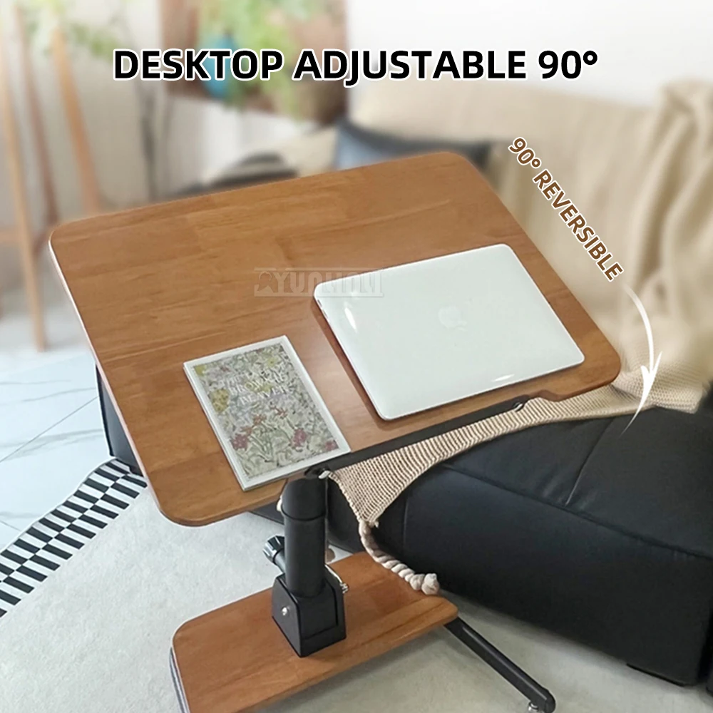 Solid wood lifting folding computer desk Removable and stowable Desk, workbench, home desk
