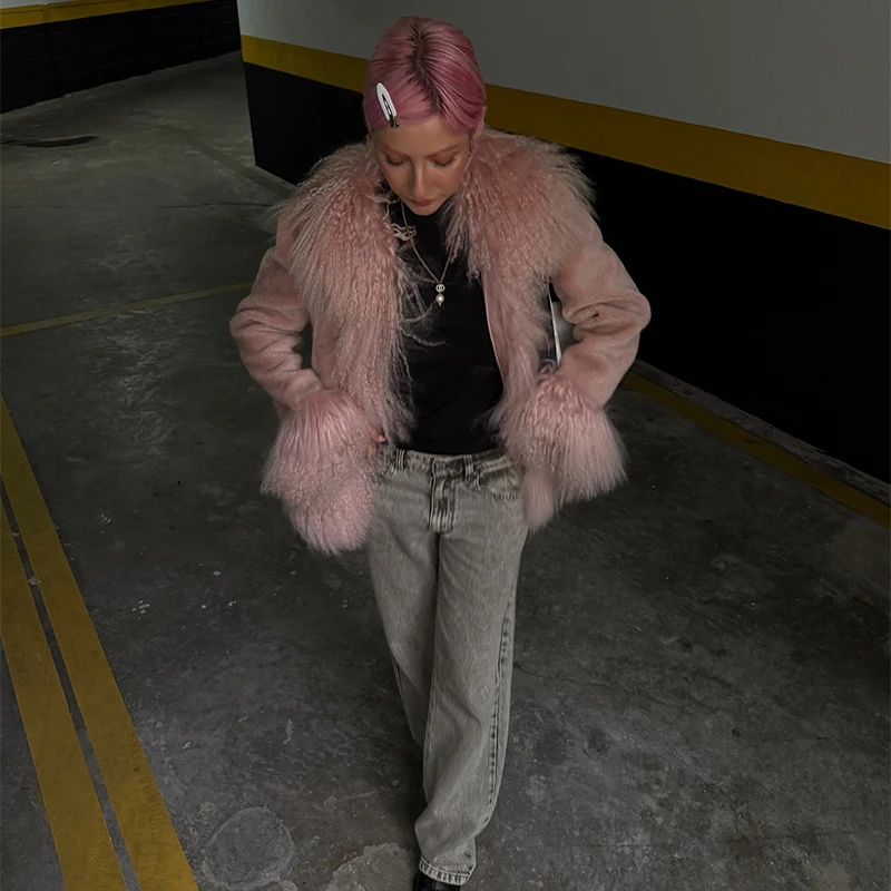 سترات عصرية كلاسيكية من الفرو الصناعي للنساء معاطف مفتوحة غير رسمية من القطيفة لخريف وشتاء 2025 ملابس خارجية أنيقة ودافئة عصرية