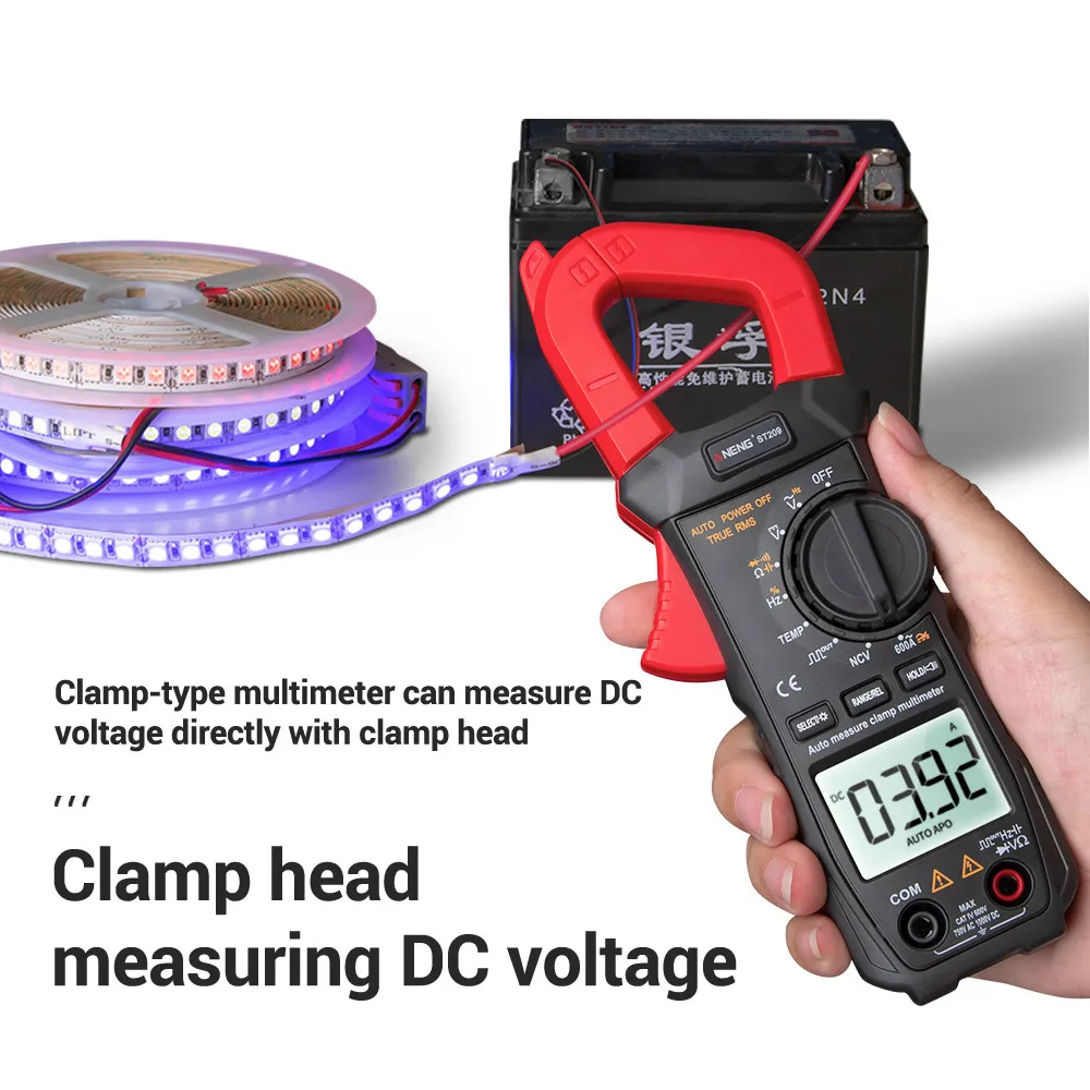 ANENG ST209 Digital Multimeter Clamp Meter 6000 Counts True RMS Amp DC/AC Current Clamp Tester Meters Voltmeter Auto Ranging