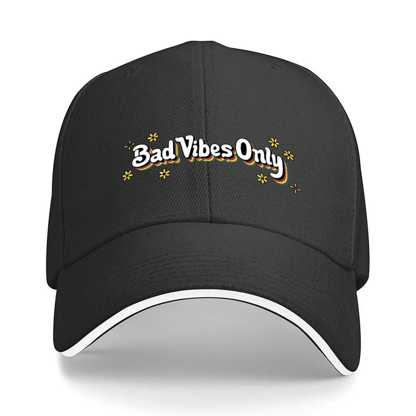 Bad Vibes Only Baseball Cap Hat Baseball Cap luxury caps hats for men Hat Man For The Sun Girl'S Hats Men's