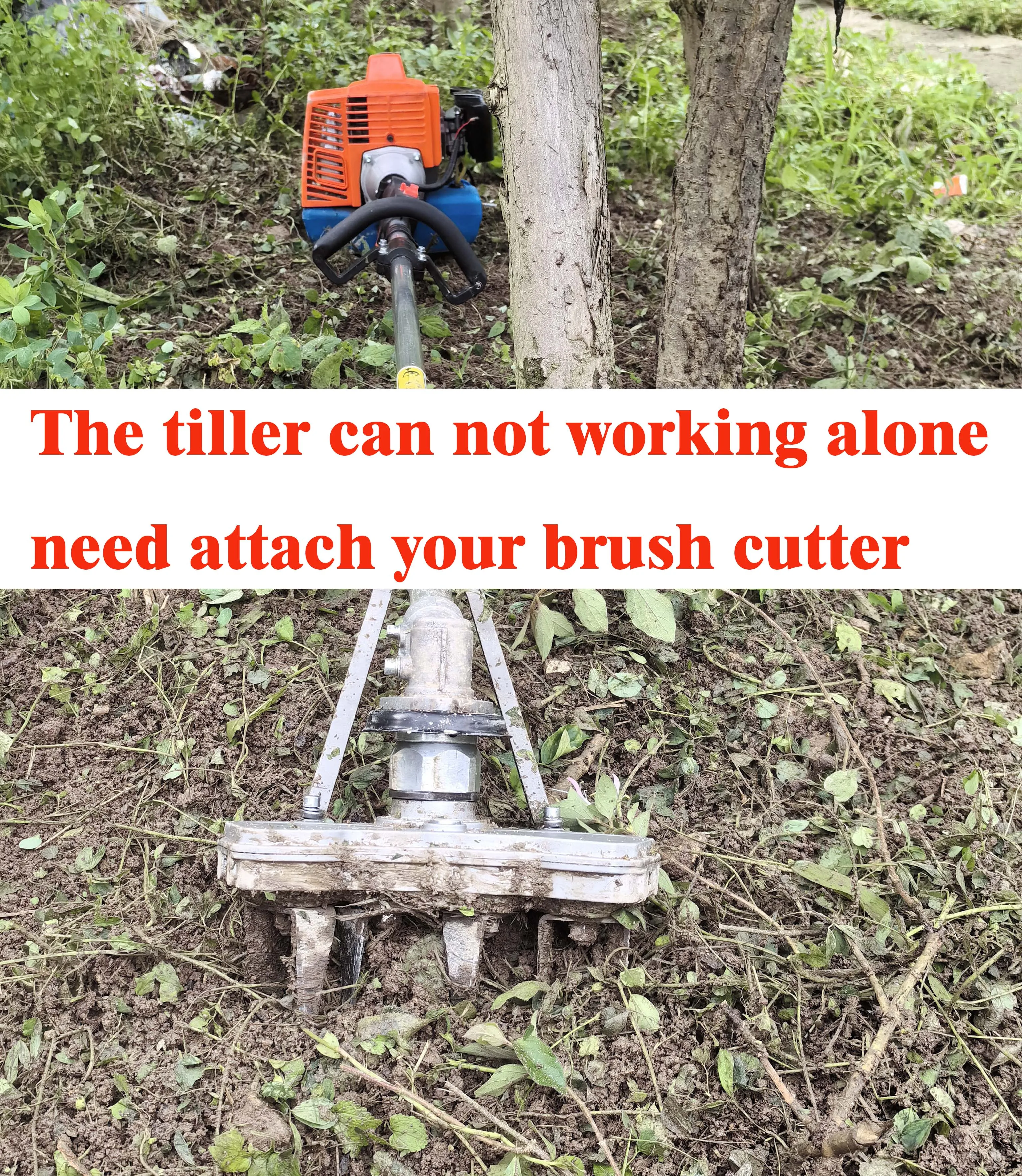 Aluminum Alloy Durable Strong Universal Tiller Weeder Transfer Attachment Brush Cutter Grass Trimmer 4 Blades Hoeing Machine