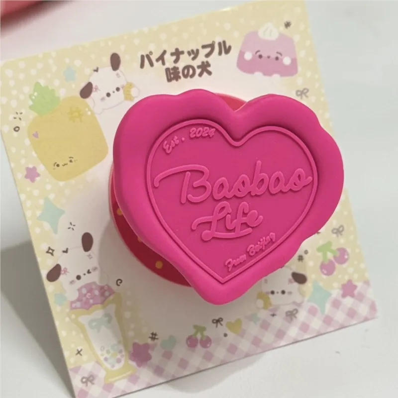 

For Magnetic Holder for South Korea's Cute 3D Heart Shaped Cell Phone Kawaii Design Universal Folding Holder for Smartphones