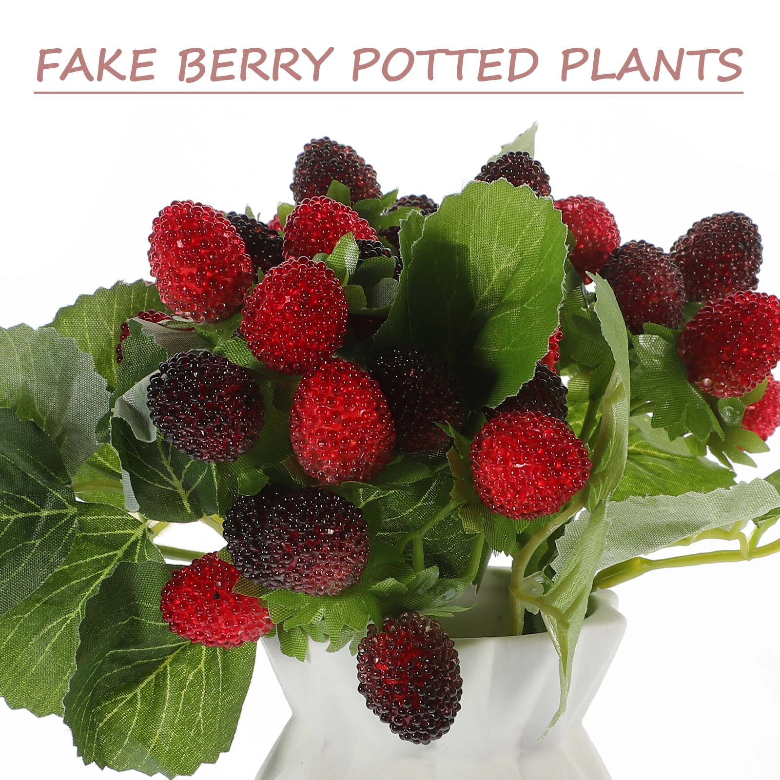 

4 Pcs Simulated Bayberry Fruit Faux Plastic Waxberries Waxberry Decorations Realistic Ornament