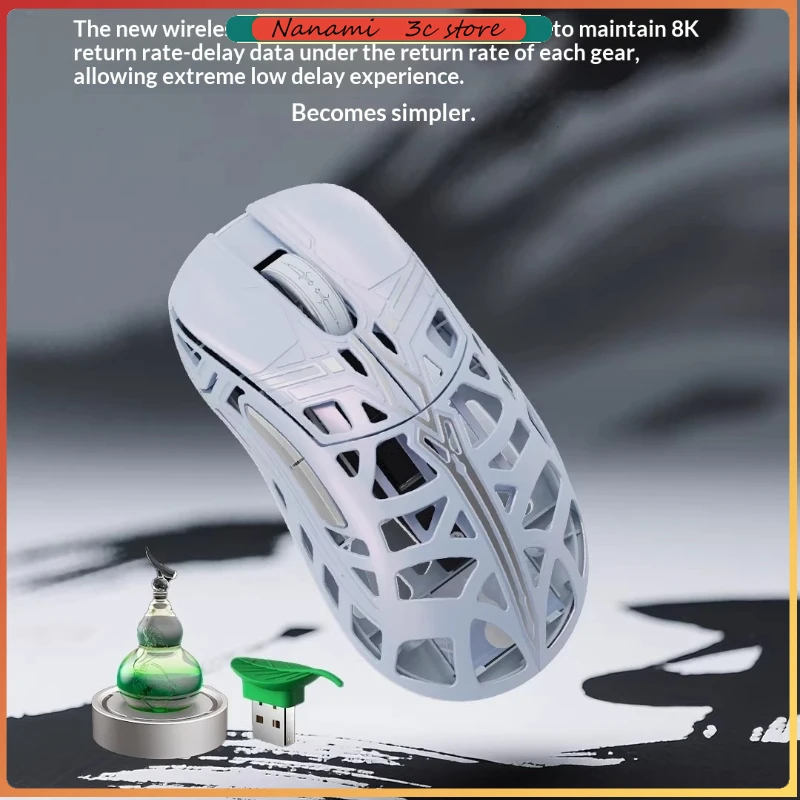 WL Wlmouse Beast X Mini Mouse Lightweight Gaming Air Mouse Magnesium Alloy and Dual Mode Wireless Custom Pc Gifts