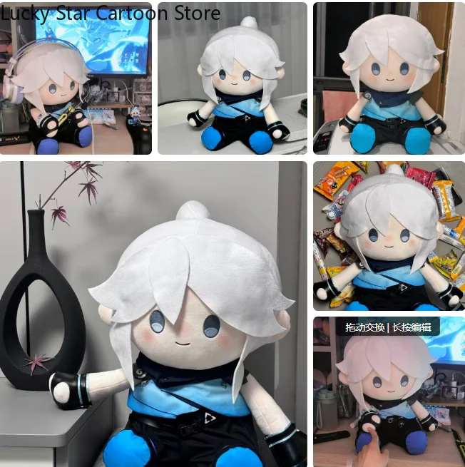 Anime Joon-Hee VALORANT Fufu 40cm Cartoon Figure Idol Cosplay Stuffed Sitting Posture Pillow Halloween Gift Birthday Game