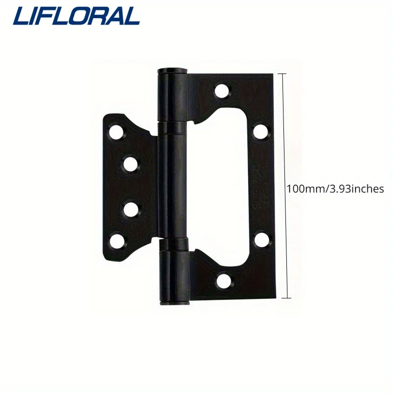 20 ชิ้น 4 นิ้ว 4*3*3 ประตูบานพับสแตนเลสแบนบานพับหน้าต่างไม้กล่องประตูตู้หนังสือ Connector เฟอร์นิเจอร์ตู้ฮาร์ดแวร์