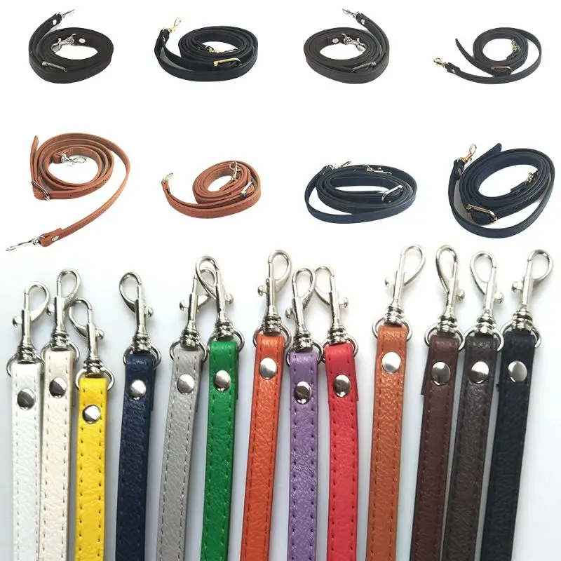 New 120cm Long PU Leather Shoulder Bag Strap Women Adjustable Handbag DIY Handle Replacement Purse Handle Bag Accessories