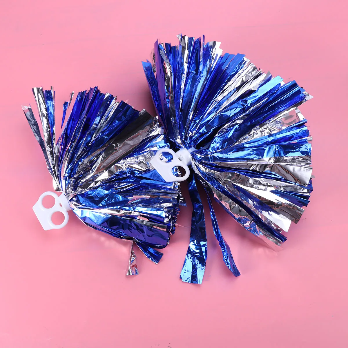 2 قطعة المشجع بوم 30 سنتيمتر الأزرق الفضة البلاستيك حلقة بومس للكلية المدرسة الثانوية الأحداث الرياضية فريق المنافسة يهتف بومس #1