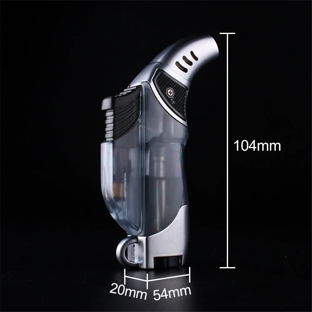 Butane Lighter Portable Turbo Jet Flame Lighters Torch Refillable Adjustable Gas Lighter Windproof Cooking BBQ Ignition Tools