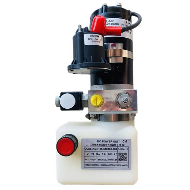 800W 24V DC Micro Hydraulic Power Unit for Electric Stacker Pallet Truck Lift Pump Motor Power Pack