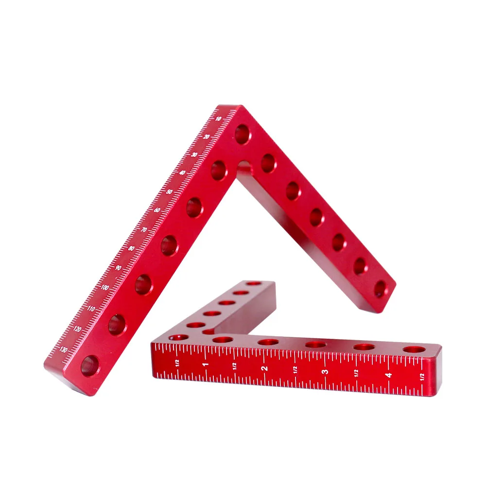 2Pc 90 Degrees L-Shaped Auxiliary Fixture Splicing Board Positioning Panel Fixed Clip Carpenter\'s Square Ruler Woodworking Tool