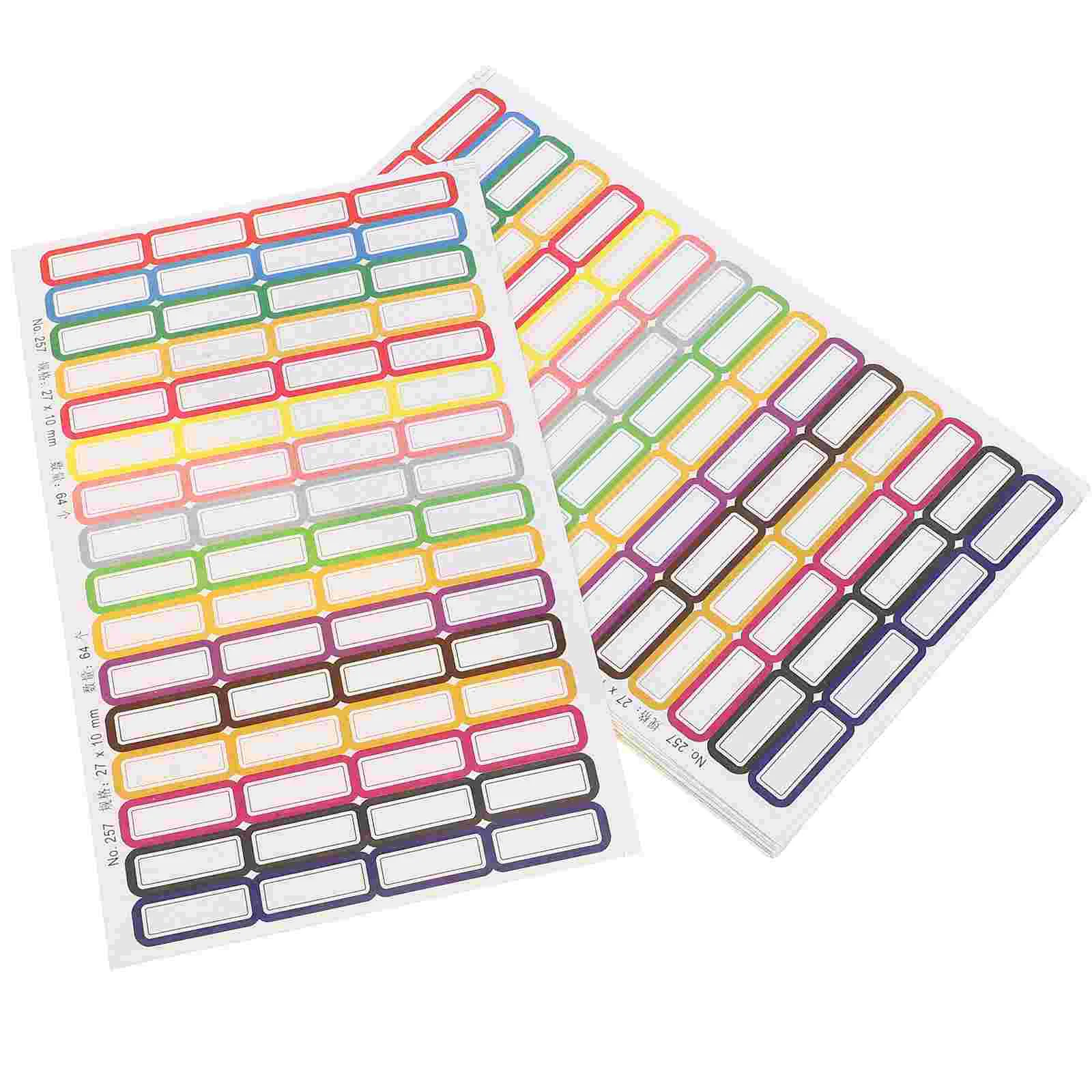 20 Sheet Laptop Stickers Self-adhesive Label Pencil Labels for Kids Name Tags Classroom Scrapbook Pencils